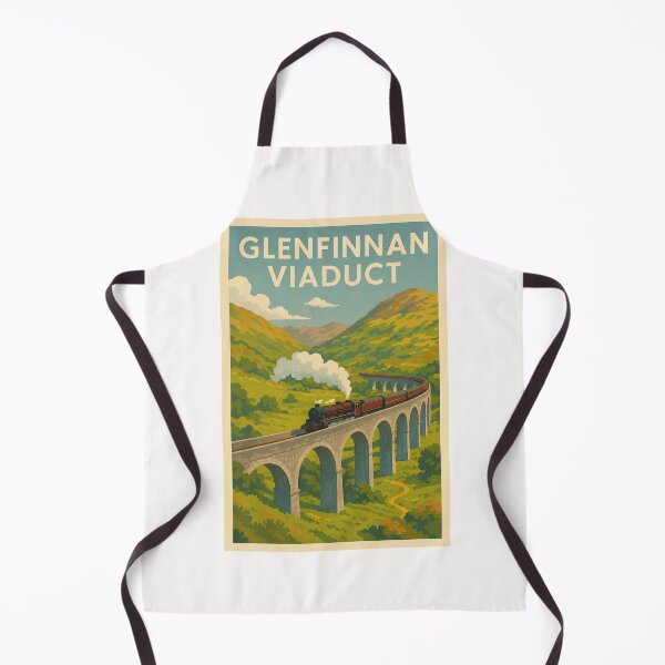 Item preview, Glenfinnan Viaduct with Steam Train in the Highlands designed and sold by Places On Earth.