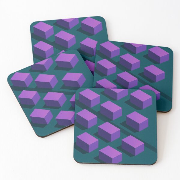 Item preview, Radiant floating purple cubes designed and sold by Sigtrix.