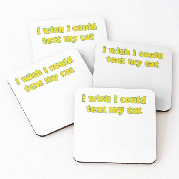 Item preview, i wish i could text my cat designed and sold by ladylalitafanta.