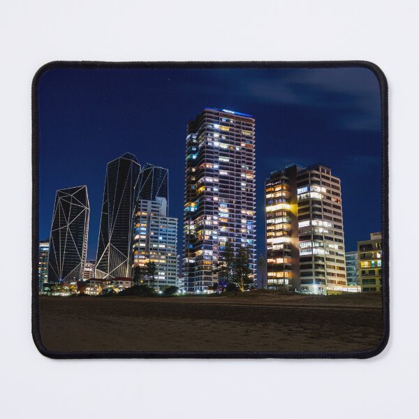 Item preview, Gold Coast City Lights at Night, Queensland, Australia designed and sold by Aure50.