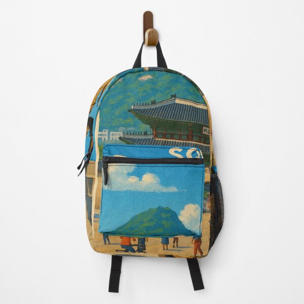 Item preview, Admiral Yi and Gyeongbokgung Gate at Gwanghwamun Square designed and sold by Places On Earth.