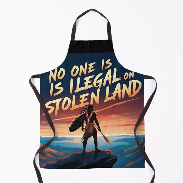 Item preview, No One is Illegal Native Warrior designed and sold by ChicTrendz.