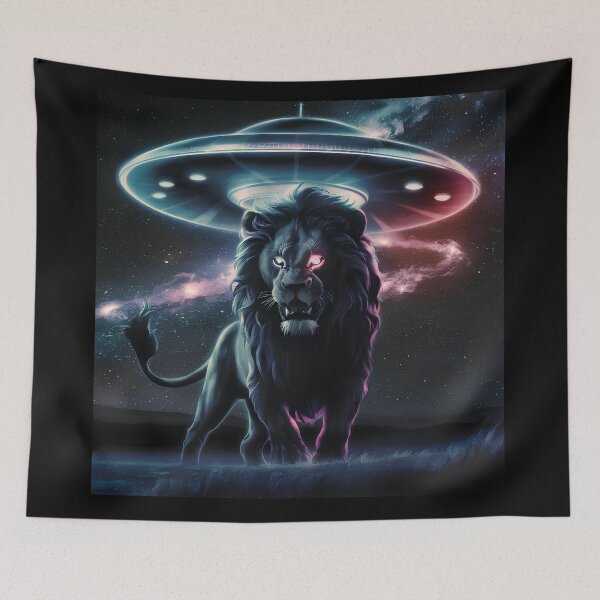 Item preview, Lion on a cosmic background designed and sold by Paul-Place.