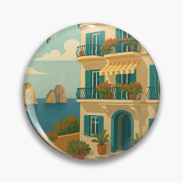Item preview, Tiberio Palace Balcony Overlooking Capri Coast designed and sold by Aryabek.