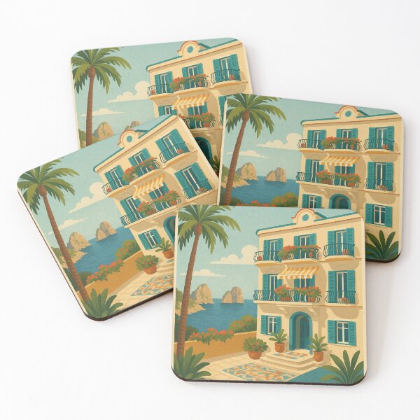 Item preview, Tiberio Palace Balcony Overlooking Capri Coast designed and sold by Aryabek.