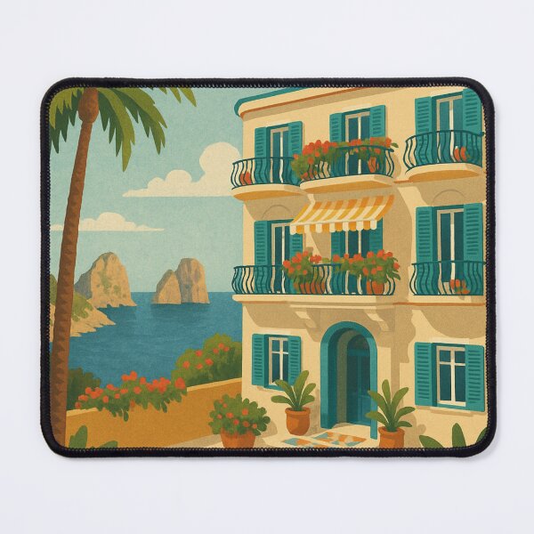 Item preview, Tiberio Palace Balcony Overlooking Capri Coast designed and sold by Aryabek.
