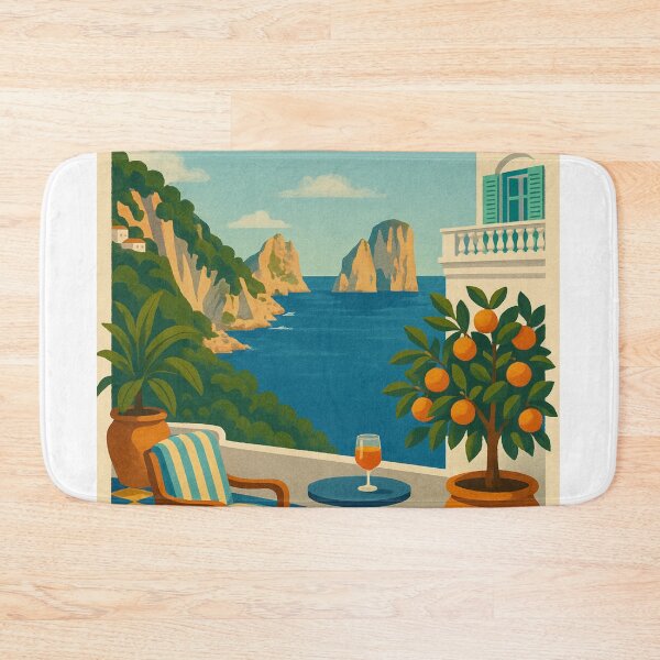 Item preview, Scenic Terrace at Tiberio Palace in Capri designed and sold by Aryabek.