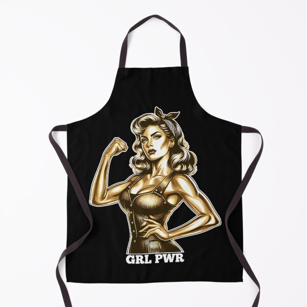 Item preview, Strong Woman GRL PWR Rockabilly Gold Gift designed and sold by Pineapple-Tree.