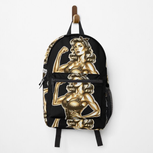 Item preview, Strong Woman GRL PWR Rockabilly Gold Gift designed and sold by Pineapple-Tree.