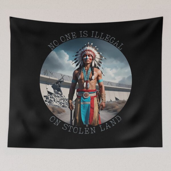 Item preview, Indigenous Sovereignty Against Colonial Borders designed and sold by ChicTrendz.