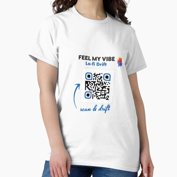 Item preview, Feel My Vibe – Lo-fi Drift QR Design designed and sold by NeoFineFrame.