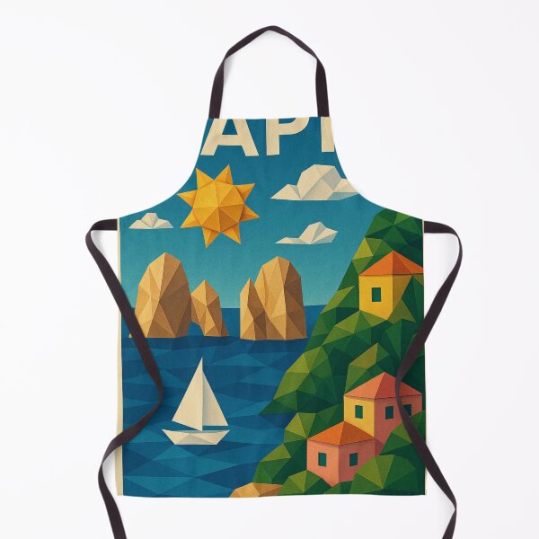 Item preview, Low-Poly Geometric Landscape of Capri designed and sold by Aryabek.