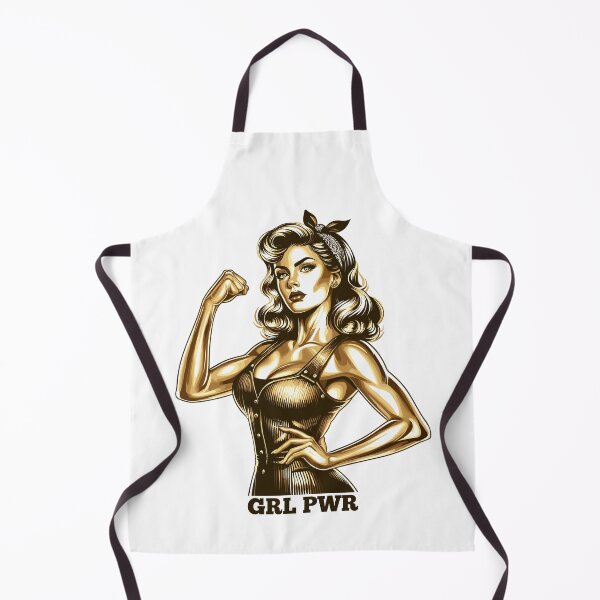 Item preview, Strong Woman GRL PWR Rockabilly Gold Gift designed and sold by Pineapple-Tree.