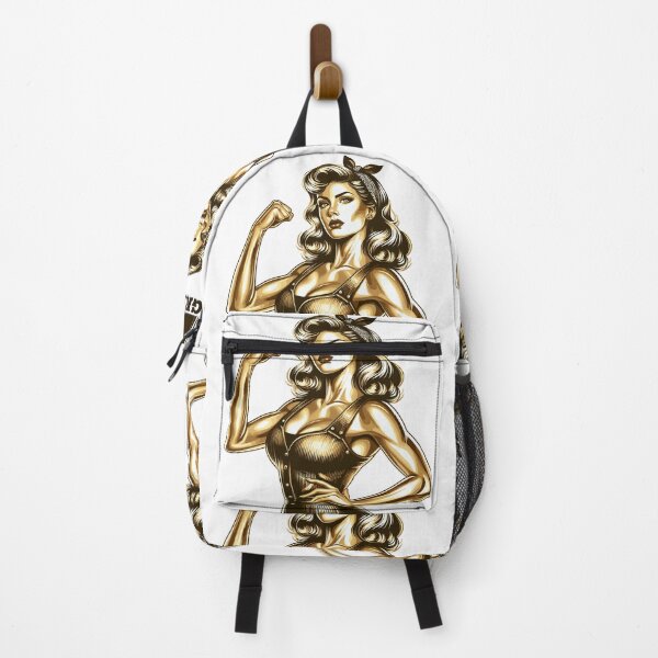 Item preview, Strong Woman GRL PWR Rockabilly Gold Gift designed and sold by Pineapple-Tree.