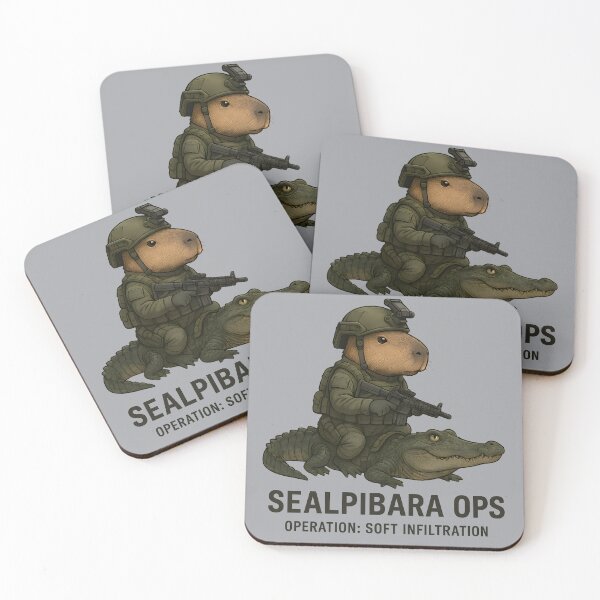 Item preview, SEALpibara Commando – Funny Capybara Special Forces Art designed and sold by MysticArtisan.