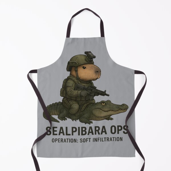 Item preview, SEALpibara Commando – Funny Capybara Special Forces Art designed and sold by MysticArtisan.