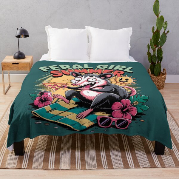 Item preview,  Feral Girl Summer Possum Meme designed and sold by box-artshop.