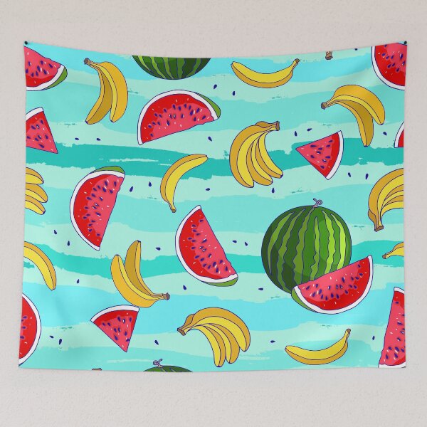 Item preview, Watermelon and Banana Summer Pattern – Colorful Tropical Fruit Design designed and sold by Sepinik.
