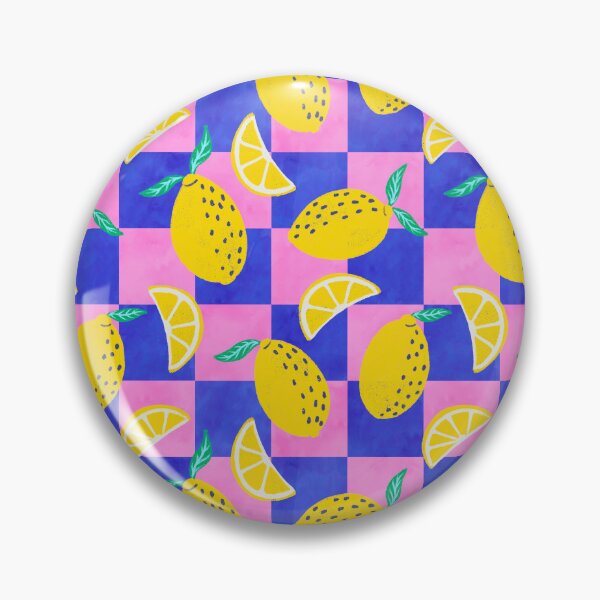 Item preview, Zesty Lemons on Checkerboard  designed and sold by Itouchedabee.