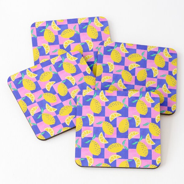 Item preview, Zesty Lemons on Checkerboard  designed and sold by Itouchedabee.