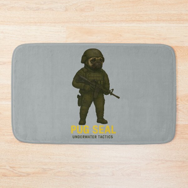 Item preview, Tactical Pug SEAL – Funny Special Forces Dog Art designed and sold by MysticArtisan.