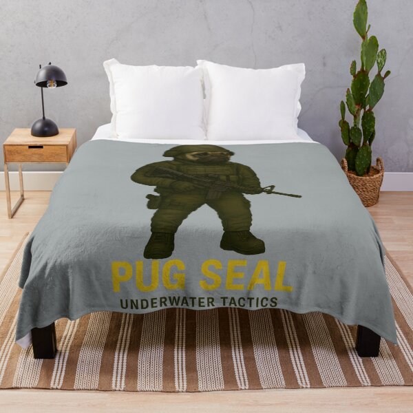 Item preview, Tactical Pug SEAL – Funny Special Forces Dog Art designed and sold by MysticArtisan.