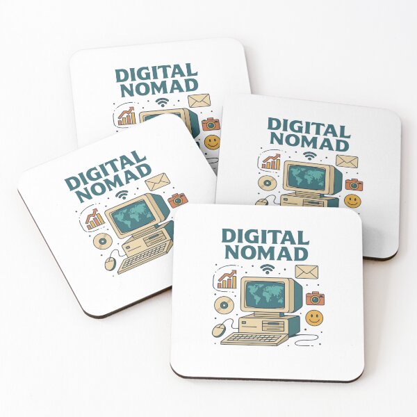 Item preview, "Digital Nomad – Retro Tech-Inspired Lifestyle Design" designed and sold by Cute-Jory-Store.