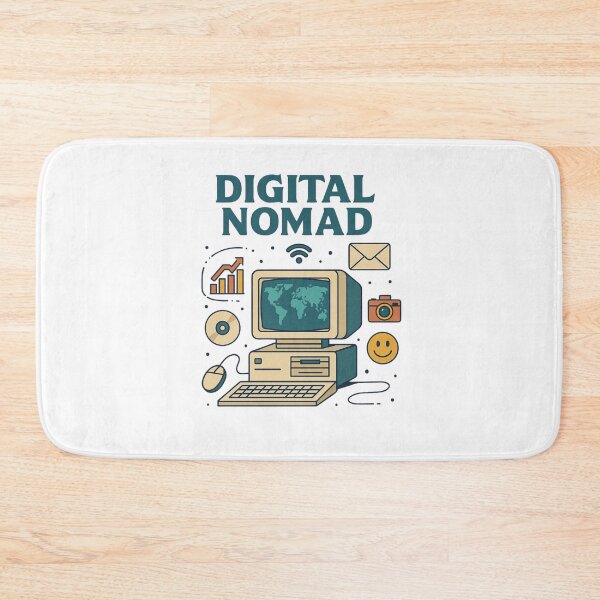 Item preview, "Digital Nomad – Retro Tech-Inspired Lifestyle Design" designed and sold by Cute-Jory-Store.