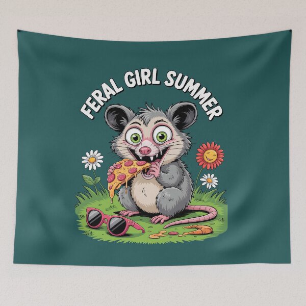 Item preview,   Feral Girl Summer Possum Meme designed and sold by box-artshop.