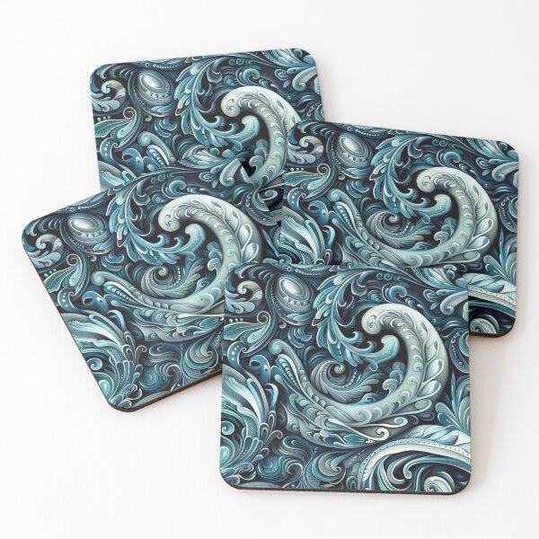 Item preview, New Zealand Māori Paua Pattern Koru Design 402 designed and sold by GrinGalore.