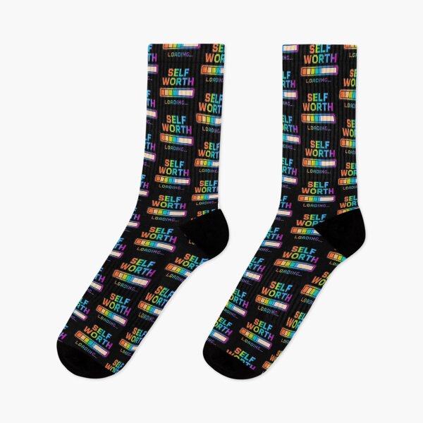 Item preview,  Self-Worth Loading (Rainbow Pixel) designed and sold by Zuriel Hargrove.