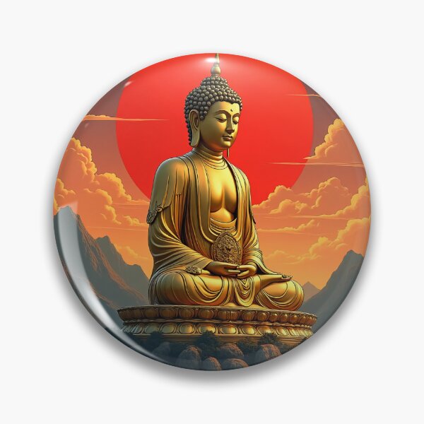 Item preview, Golden Buddha Sunset - Zen Enlightenment designed and sold by DreamCraze.