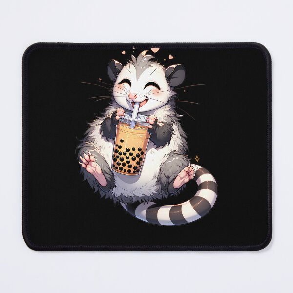 Item preview, Cute Kawaii Opossum Drink Bubble Tea Milk Tea Lover designed and sold by Kimberley King Art King Art.