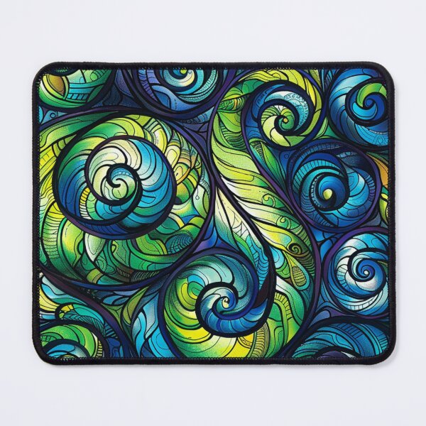 Item preview, New Zealand Māori Paua Pattern Koru Design 403 designed and sold by GrinGalore.