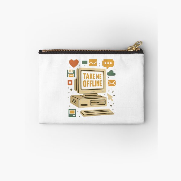Item preview, "Take Me Offline – Retro Tech Digital Detox Design" designed and sold by Cute-Jory-Store.