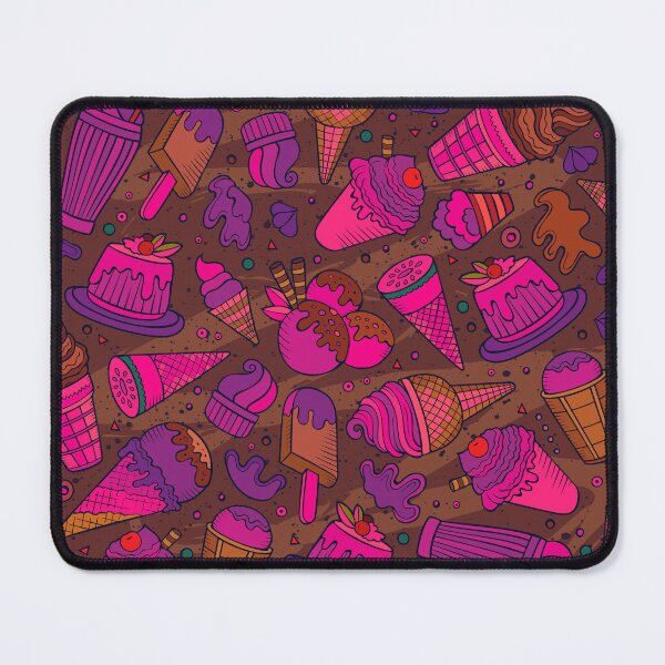 Item preview, Ice Cream & Dessert Pattern – Fun Pink and Brown Sweet Treat Design designed and sold by Sepinik.
