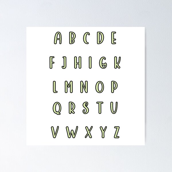 Item preview, Alphabet letters designed and sold by Paper Drip.