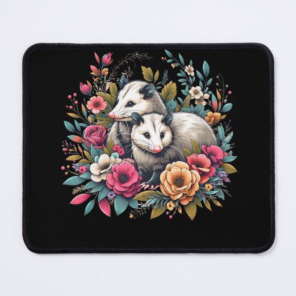 Item preview, Opossum Possum Aesthetic Floral Flower designed and sold by Kimberley King Art  King Art.
