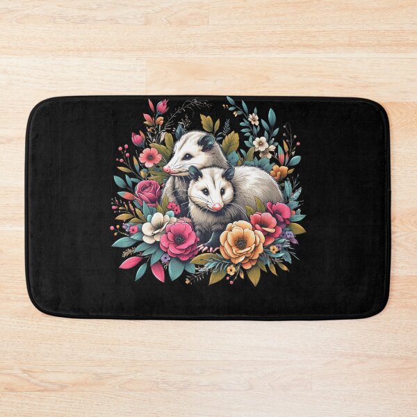 Item preview, Opossum Possum Aesthetic Floral Flower designed and sold by Kimberley King Art  King Art.