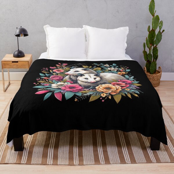 Item preview, Opossum Possum Aesthetic Floral Flower designed and sold by Kimberley King Art  King Art.
