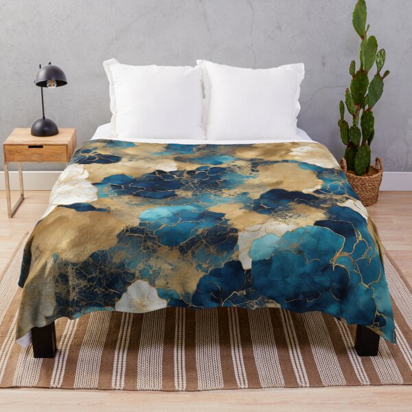 Item preview, Golden Azure Bloom designed and sold by samitdigitalart.