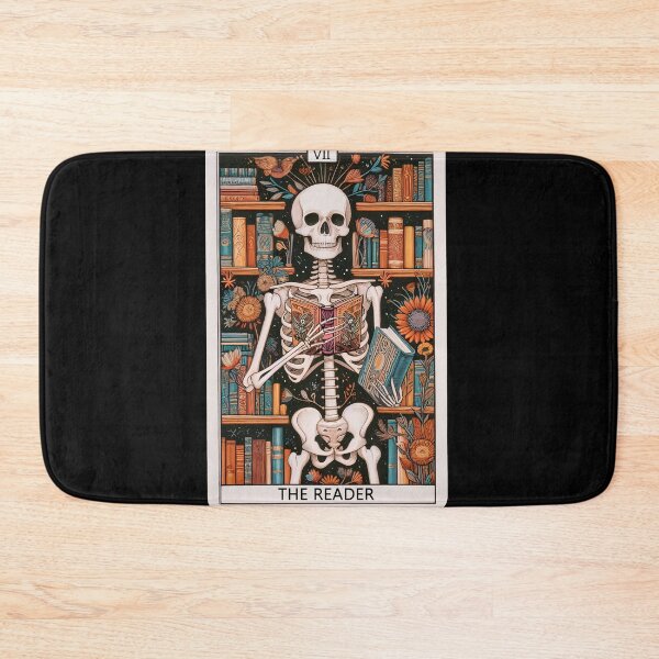 Item preview, The Reader Tarot Card Bookish Mystical Literature Skeleton Librarian designed and sold by Kimberley King Art  King Art.