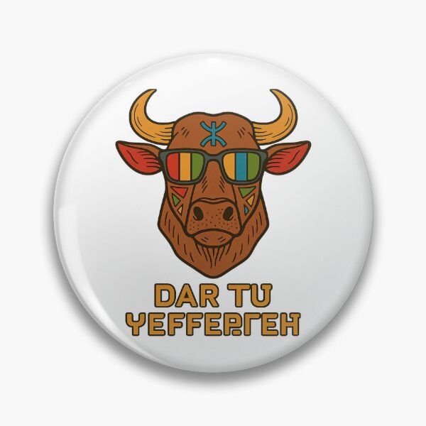 Item preview, Amazigh Bull – Dare to Be Different (ⴰⵣⵓⵍ ⵉⴼⵔⴰⵖ) designed and sold by ALITOPRINCE.