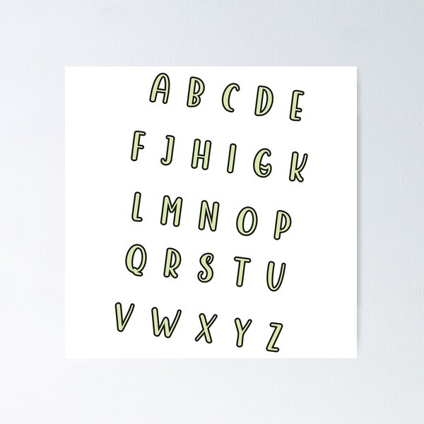 Item preview, Alphabet letters designed and sold by Paper Drip.