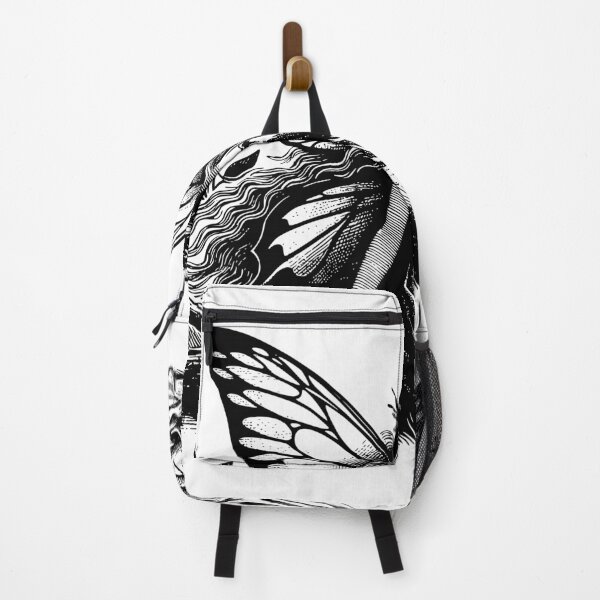 Item preview, Cottage core Whimsical Black and White Forest Fairy Art designed and sold by Printdesigns1.