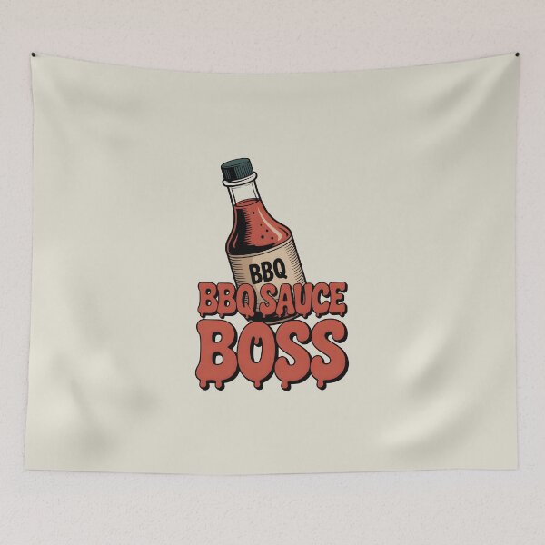 Item preview, BBQ Sauce Boss Funny Grilling Quote designed and sold by Jollys-ArtShop.
