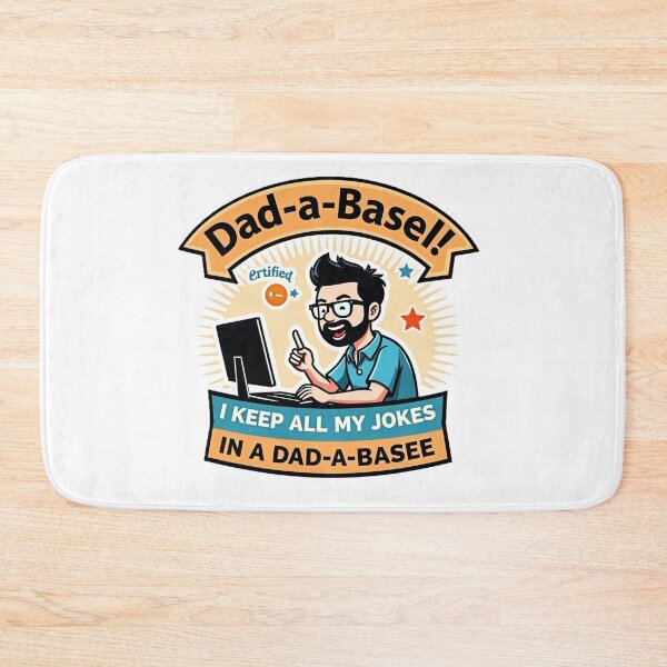 Item preview, Funny Dad-a-Base Computer Dad Joke Art designed and sold by ibobo4656.