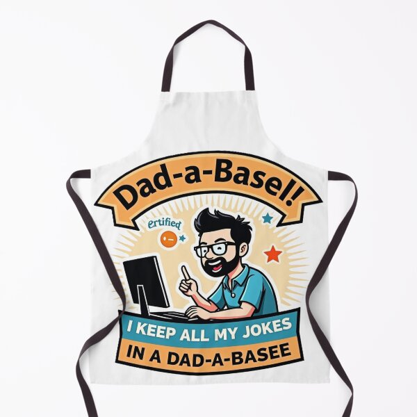 Item preview, Funny Dad-a-Base Computer Dad Joke Art designed and sold by ibobo4656.