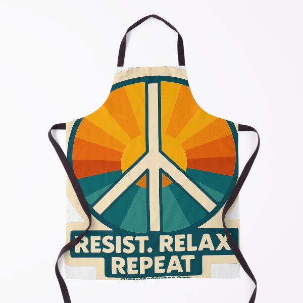 Item preview, Resist Relax Repeat Peace Sign designed and sold by Sunny Apocalypse .