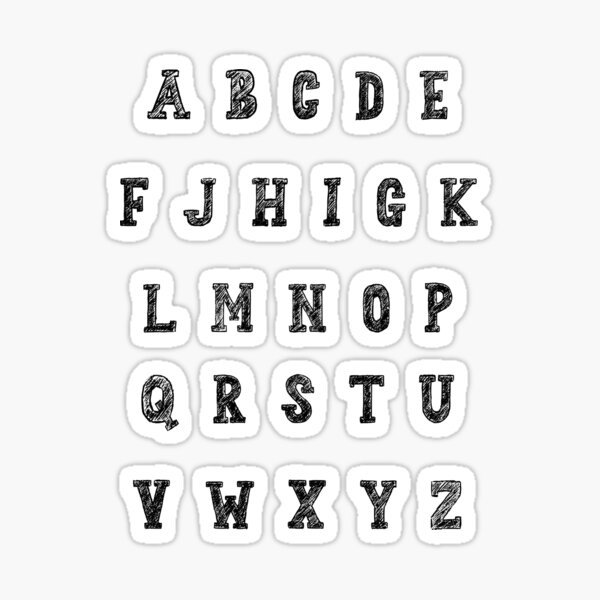Item preview, Alphabet letters designed and sold by Paper Drip.